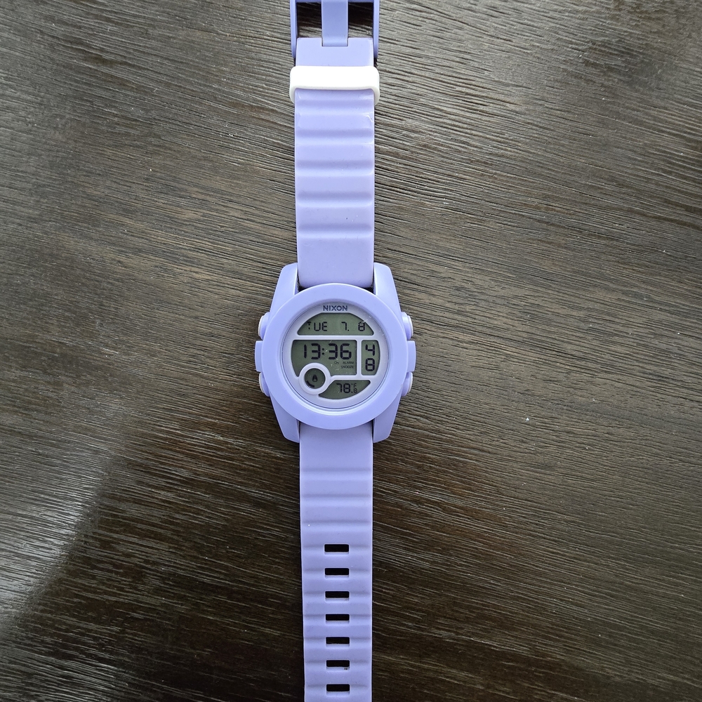 Nixon Lavender Digital Timepiece